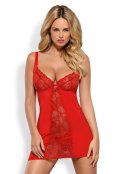 Heartina Chemise & Thong Black