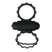 Duo Cock Ring - Black