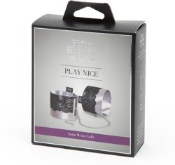 Fifty Shades of Grey - Play Nice Satin & Lace Wrist Cuffs