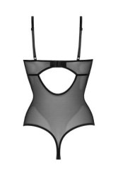 Open crotch Wetlook-body Vesper - black