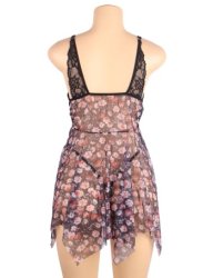 Transparent Mesh Babydoll