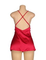 Crossing Straps for Back Babydoll Red