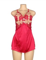 Crossing Straps for Back Babydoll Red