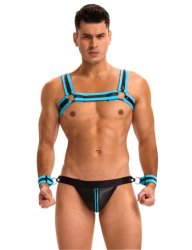 Harness Zipper Men Lingerie Set