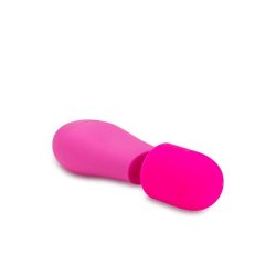 Rose - Petite Wand Vibrator With Attachments - Pink