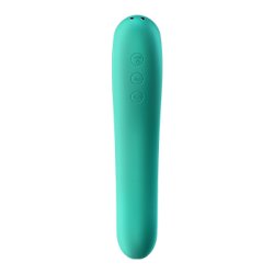 Satisfyer - Dual Kiss Insertable Air Pulse Vibrator Green