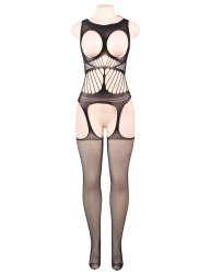 Crotchless with Open Bust Bodystocking
