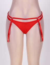 Red Double Straps Garter
