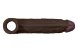 Shaft F 6.9 Inch Liquid Silicone Sleeve Mahogany