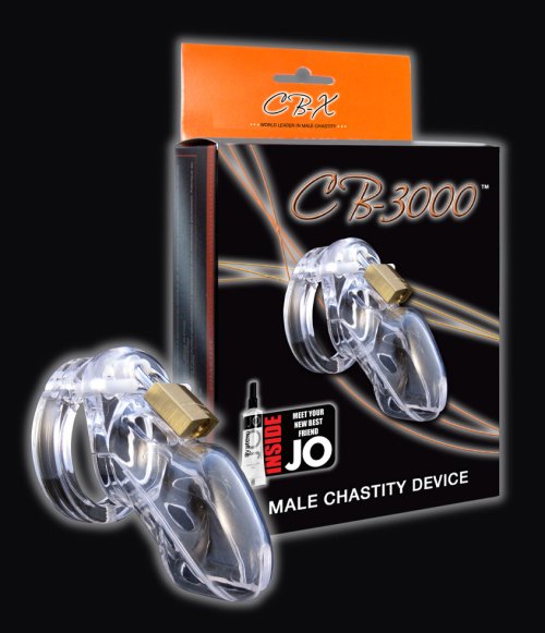 CB-3000 Chastity Cage - Clear - 37 mm