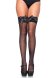 Lace Top Fishnet Thigh Highs OS