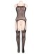 Heart Cut Out Suspender Bodystocking - M