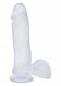  8 Inch Ballsy Cock Transparent 