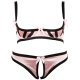  Cottelli Rose Satin Bra Set 