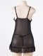  Black Flower Laced Sexy Babydoll 