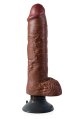  Pipedream - Cock With Balls Brown 10 Inch 