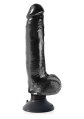  Pipedream - Cock With Balls Black 9 Inch 
