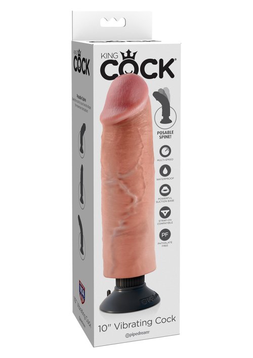 Vibrating Cock Flesh 10 Inch