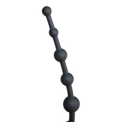 Long Anal Beads Black