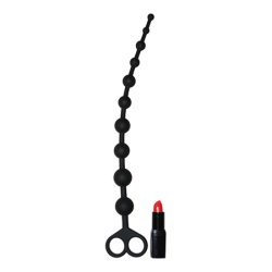 Long Anal Beads Black