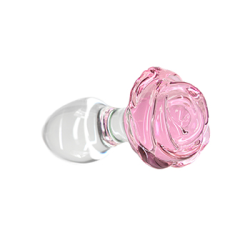 Pillow Talk - Rosy Luxurious Glass Anal Plug