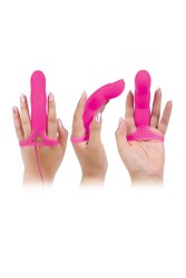 A&E G Spot Touch Finger Vibrator Pink