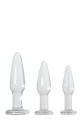 A&E Glass Anal Training Trio Clear