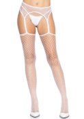 Net stockings with garterbelt