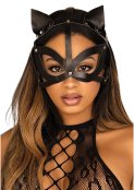 Vegan Leather Studded Catmask