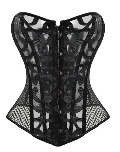 Transparent Hollow Net Corsets