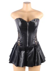 Leather Corset Dress