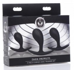 Dark Droplets Curved Anal Trainer - Set Of 3