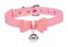  Golden Kitty Collar With Cat Bell - Pink 