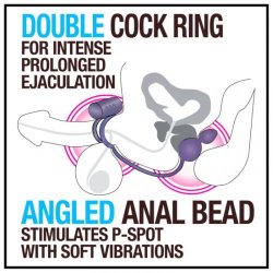 Anal Adventures- Anal Plug with Vibrating Cockring