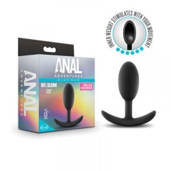 Anal Adventures  - Silicone Vibra Slim Plug -Medium