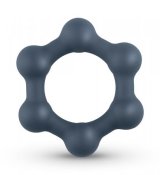 Hexagon Cockring With Steel Balls