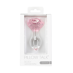 Pillow Talk - Rosy Luxurious Glass Anal Plug