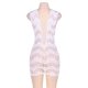  Crocheted Lace Hollow-Out Chemise Dress - XL 