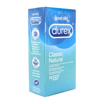  Classic Durex Natural Condoms 12pcs 