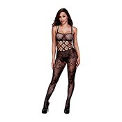 Baci - Racerback Crotchless Lace Bodystocking One Size