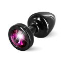  Diogol - Anni Butt Plug Round 25 mm Black & Pink 