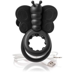 Charged Monarch Wearable Butterfly Vibe Black