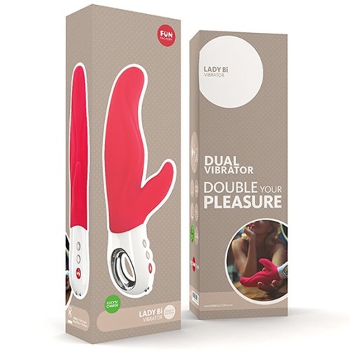 Fun Factory - Lady Bi Dual Vibrator India Red