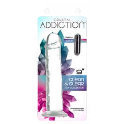 Addiction - Crystal Addiction Vertical Dildo (No Balls) 23 cm