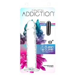 Addiction - Crystal Addiction 20 cm Vertical Clear TPE