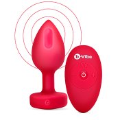 B-Vibe - Vibrating Heart Plug M/L Red