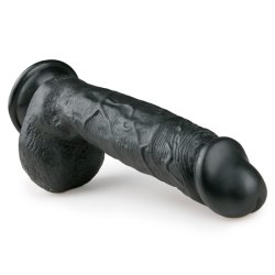 Realistic Dildo Black - 22.5 cm