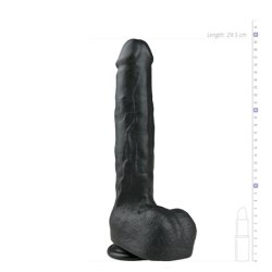 Realistic Dildo Black - 29,5 cm