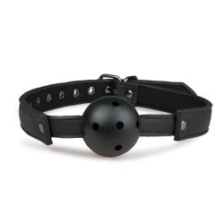 Breathable Silicone Ball Gag - Black