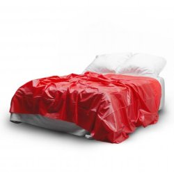Vinyl Bed Sheet Red 180X230m